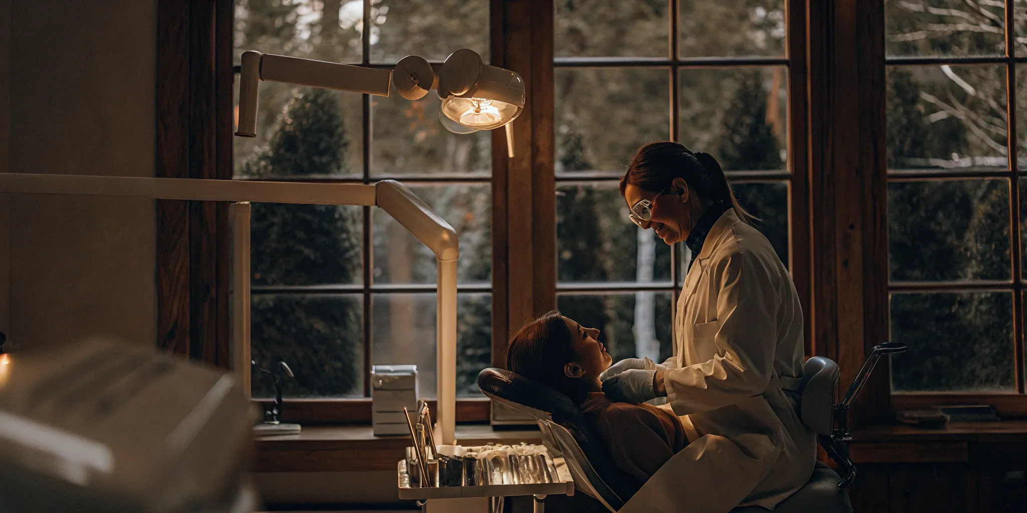 All-on-4 dental implants procedure.