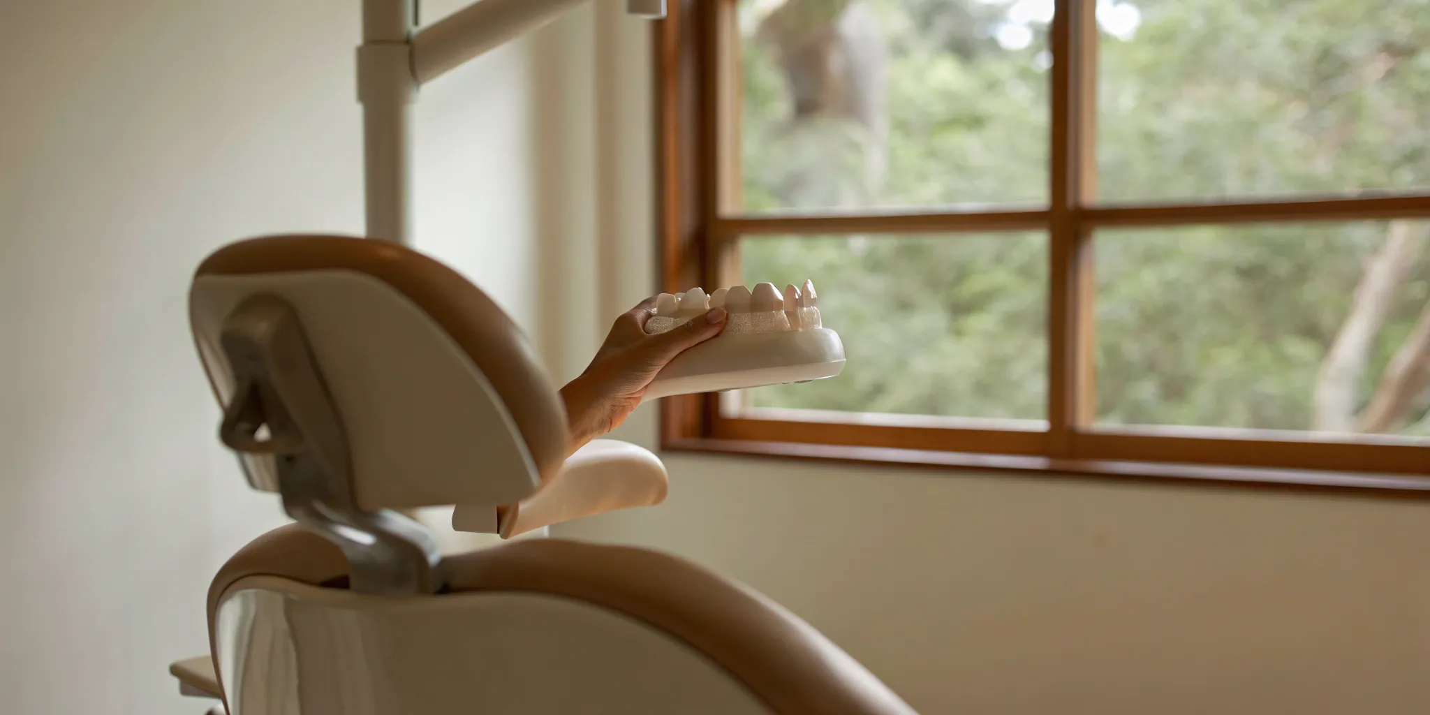 All-on-4 dental implant model.