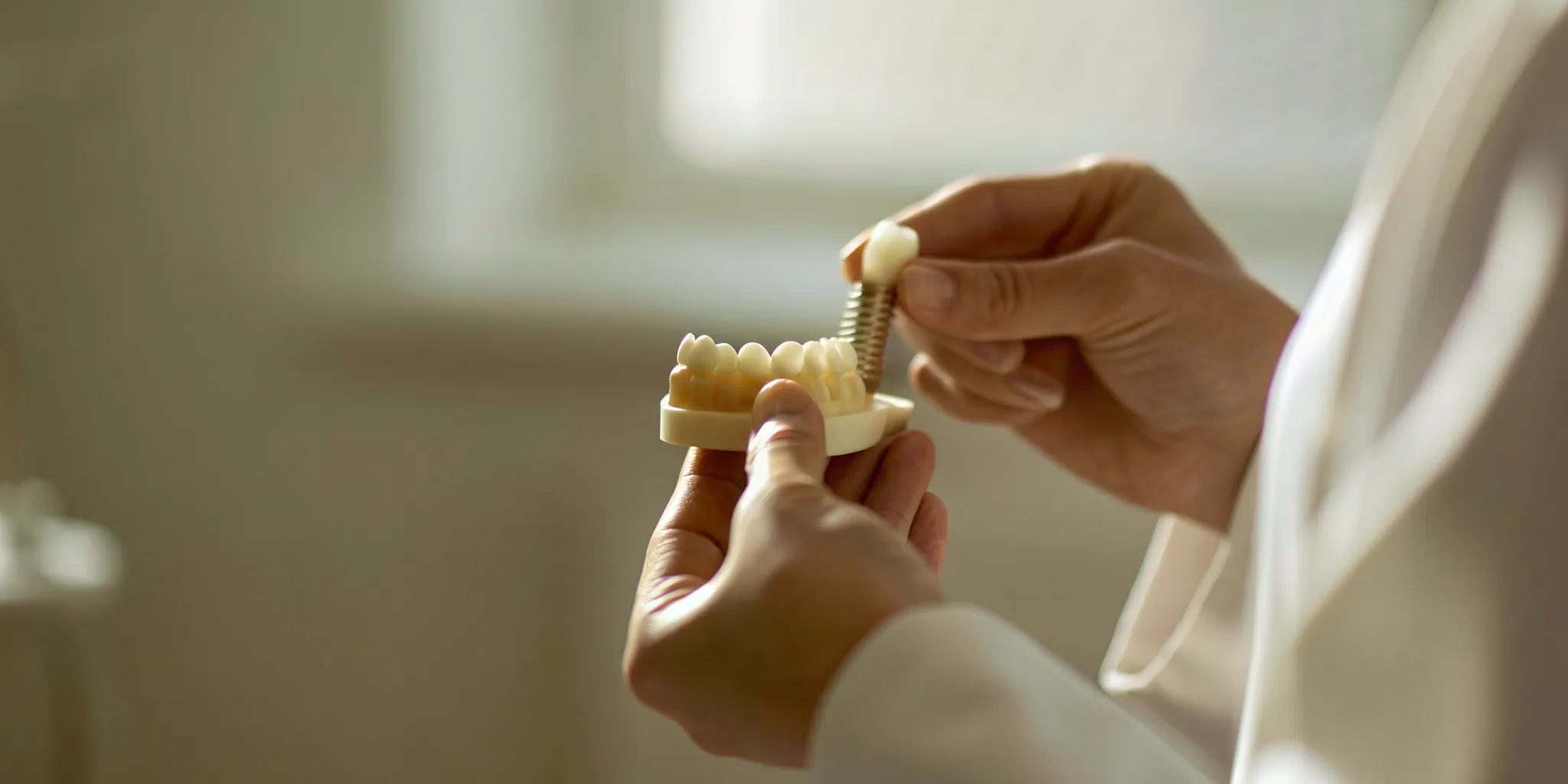 All-on-X dental implant model.