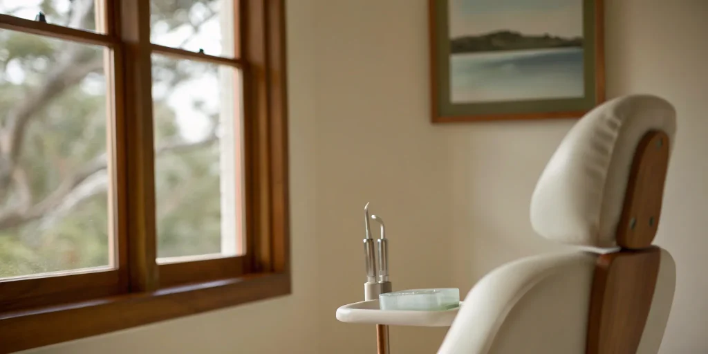 Dental implant chair and advanced tools at the best dentist in Metairie.