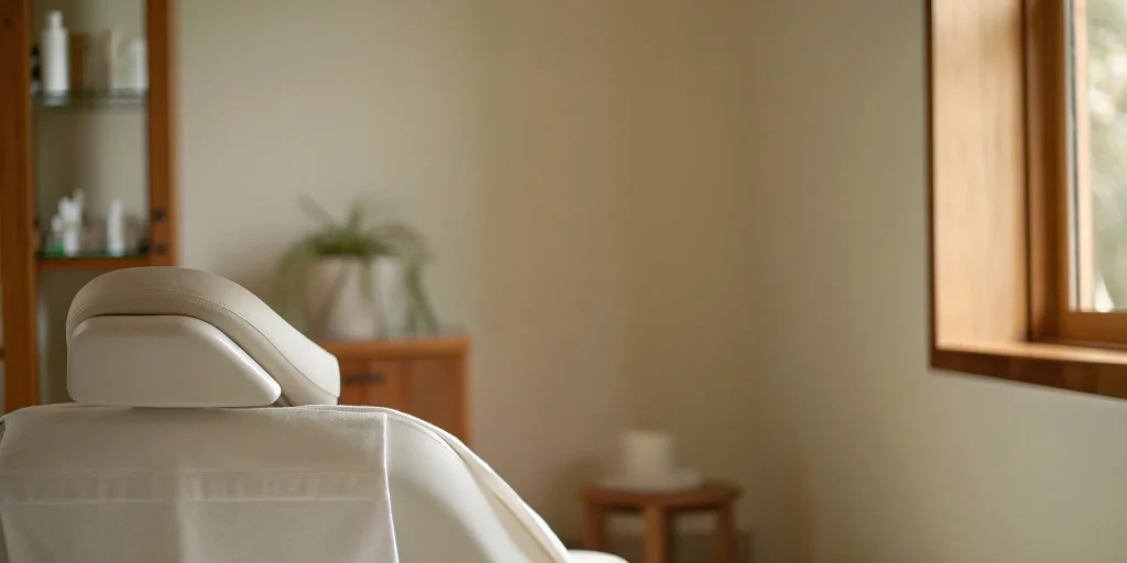 A modern and comfortable treatment room at a sedation dentist office.