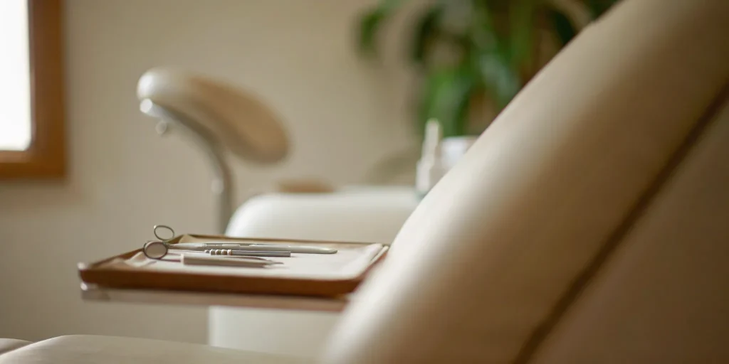 IV sedation setup in a dentist office, a primary factor in the procedure's total cost.