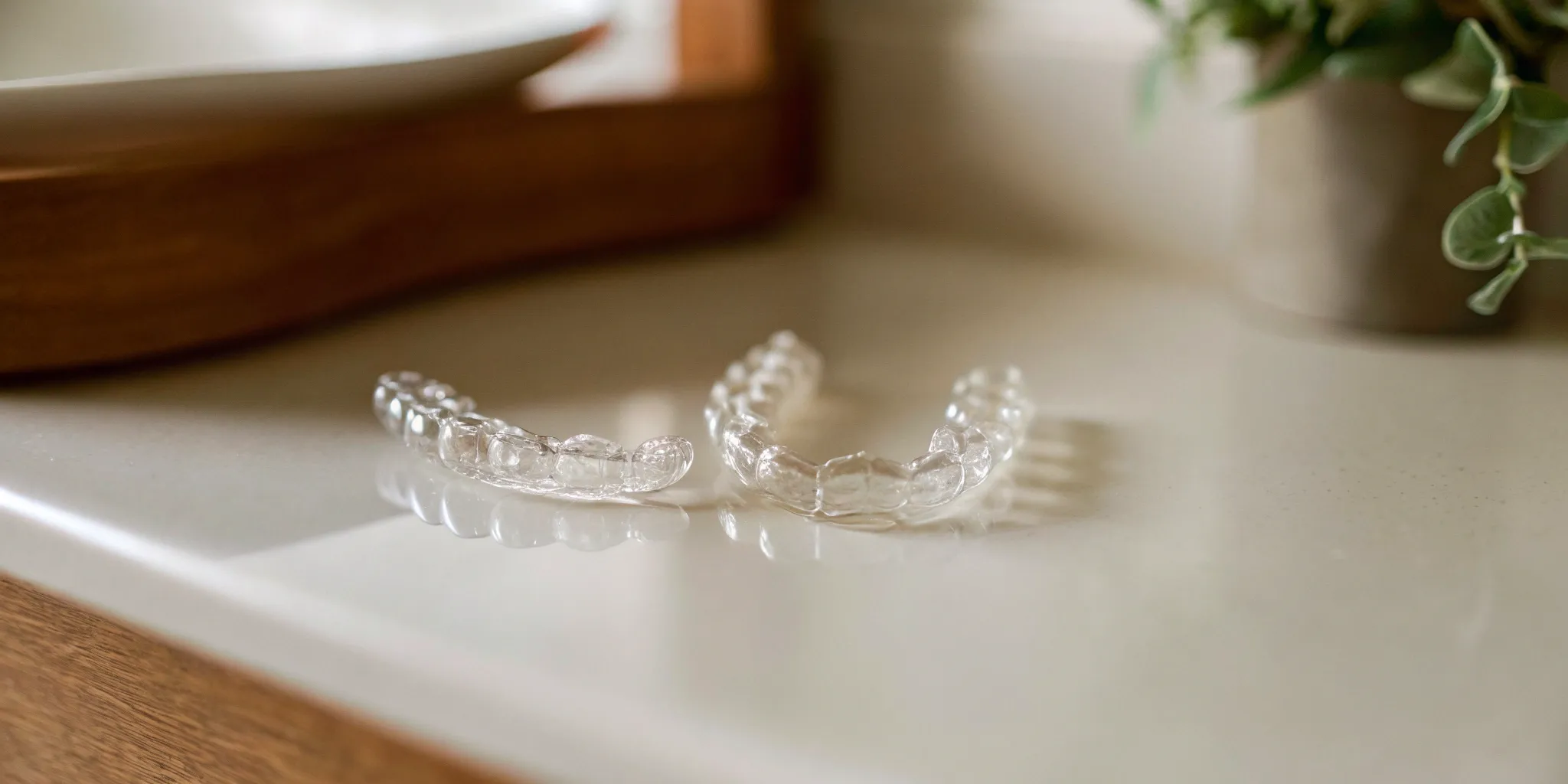 Clear aligners for teeth, a popular alternative to braces.